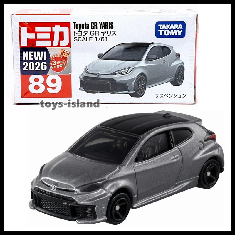 TOMICA 89 TOYOTA GR YARIS 1/61 TOMY DIECAST CAR 2026 May New Model Grey