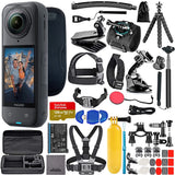 Insta360 X5 8K Pocket Action Video Camera with 128GB Memory + 50 Piece Bundle
