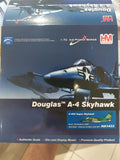 A-4 Skyhawk die-cast aircraft model in retail box, blue-gray jet artwork and markings