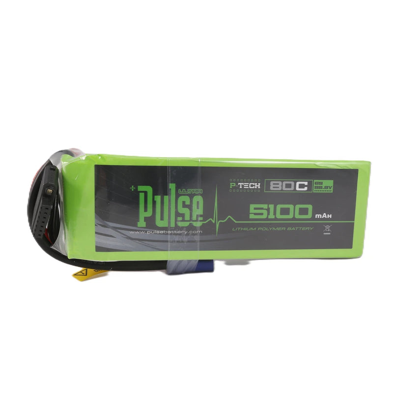 Pulse 5100mah 80C 22.2V 6S P-Tech Lipo Battery - EC5 Connector Battery