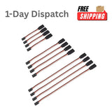 SDTC Tech 12Pcs 3-Pin Servo Extension Cable JR Futaba RC Car Drone Wire Set