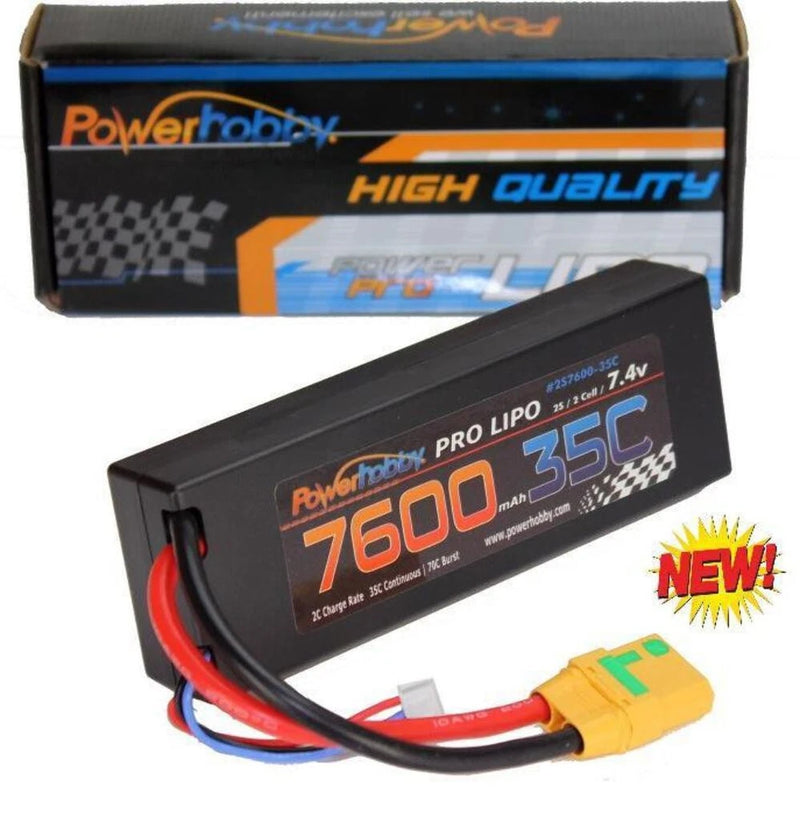 2S 7.4V 7600mAh 35C XT90 2-Cell Lipo Battery Powerhobby PHB2S760035XT90 Battery
