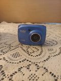 Vivitar DVR787 HD Action Camera Blue unit only Tested Works Only When Plugged In