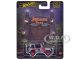 1992 JEEP WRANGLER SAHARA "JURASSIC PARK" DIECAST MODEL CAR BY HOT WHEELS JBL59