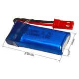 3.7V 500mAh 15C LiPO Battery JST Plug for Mini RC Aircraft Heli QuadCopter Drone