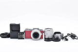 Panasonic DMC-GF7 Pink Double Zoom Lens Kit lumix 12-32mm lumix 35-100mm