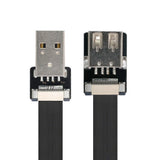 USB 2.0 Type-A Male to Female Extension Data Flat Slim FPC Cable for FPV  Disk