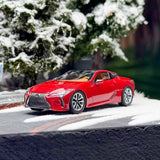 AR 1/64 Scale Lexus LC500 2018 Red Diecast Car Model Toy Collection Gift