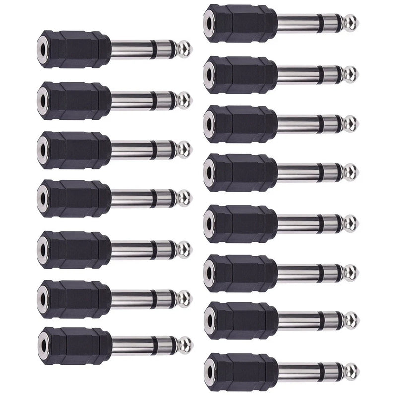 15 Pcs Microphone Converter Adapter Dongle Cable Cord Audio Jack Aux Input