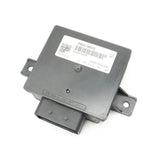 Grey DC-DC converter ECU control unit with mounting brackets and white barcode label
