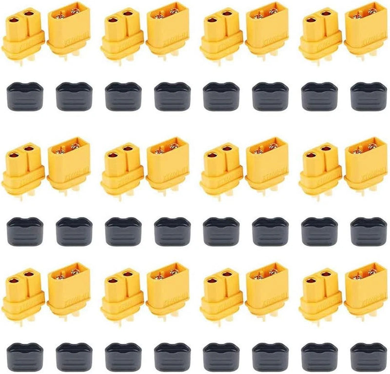 12 Pairs XT60H Connectors High Quality Male Female for RC Lipo Batteries Drones Battery