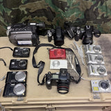 Lot Of 14 Digicam Cameras Canon Nikon Sony Panasonic Samsung Kodak JVC