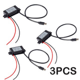 3PC 12V (8-23V) In To 5V Out DC-DC Converter Module 3A 15W with TYPE-C Output