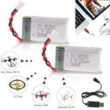 2¡Á 3.7V 650mah Lipo Battery For SYMA X5C X5C-1 X5 H5C X5SW X6SW H9D H5C RC Drone
