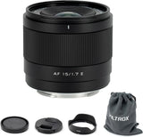 US VILTROX AF 15mm F1.7 APS-C Wide-Angle Lens for X-Mount Cameras X-E4 X-A10
