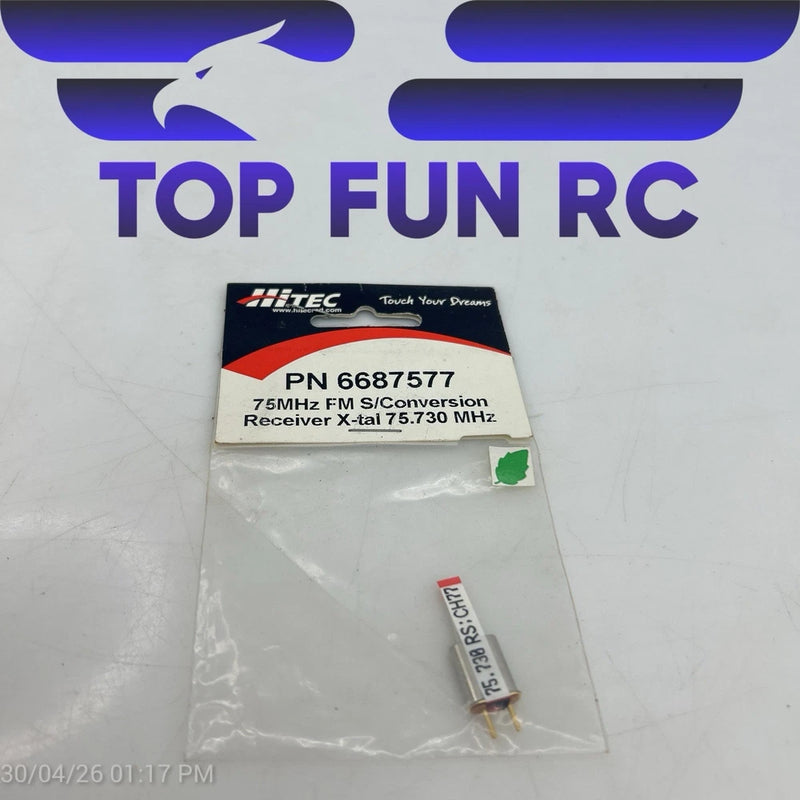 Hitec 75 MHZ  S/Conversion Receiver X-tal 75.730mhz Converter