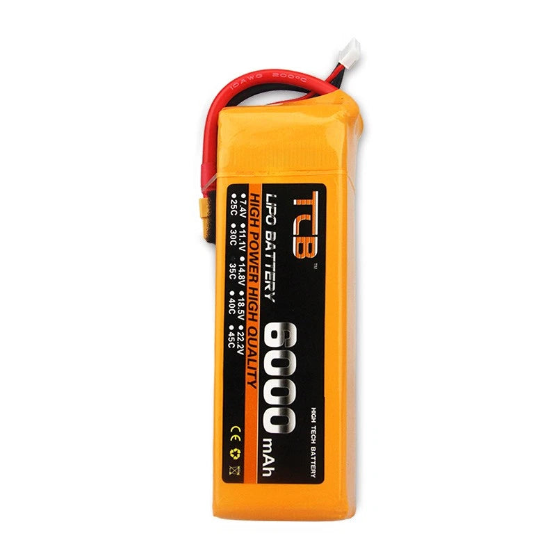 1PCS 11.1V 3S 6000mAh 60C XT60 Plug Battery For FPV Drone Quadcopter