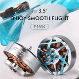 T-MOTOR P1604 KV2850 6S/V3800 4S FPV Brushless Motor For 3.5'' Freestyle Drone