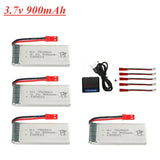 3.7V 900mAh Lipo Battery + Charger For X5 X5C X5SC X5SW 8807 8807W A6 A6W M68 Rc