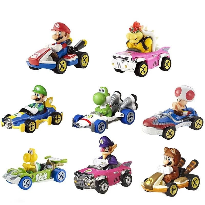 Hot Wheels Mario Kart Diecast Cars Pick Your Model Mario Luigi Peach Bowser