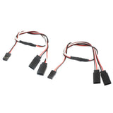 2PC RC Model Lipo Battery Charger M/F  Y Splitter Connector Cable Wire 30cm Battery