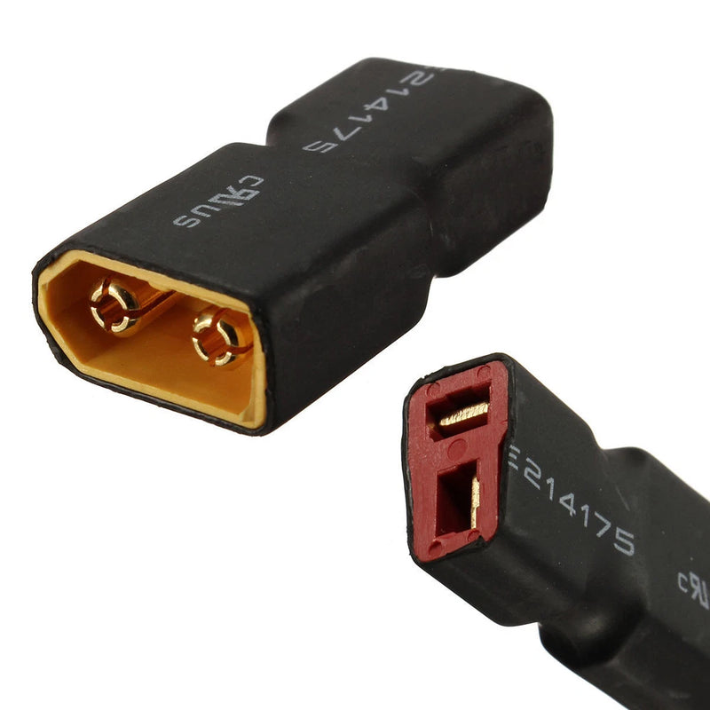 XT60 to Deans T connector adapter with XT60 male and Deans female ports