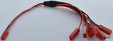 (1) JST Lipo 6 to 1 Concentrator / Parallel Adapter - 20CM 26awg Wire