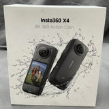 Brand?New Insta360 X4 360 Action Camera Waterproof USB-C Black 2.5in Screen