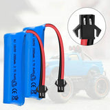 2PCS Li-ion Battery 3.7V 1500mAh Rechargeable for RC Car Airplane Car Boat