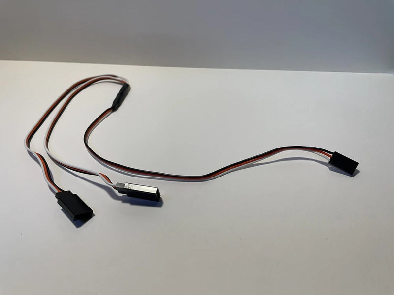 Two Into One Y line Y lead futaba servo 50cm extension cable HSP 02071 Rc Car
