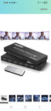 4K 2x4 HDMI Switch Splitter Video Converter SPDIF Audio 2 In 4 Out For PC to TV