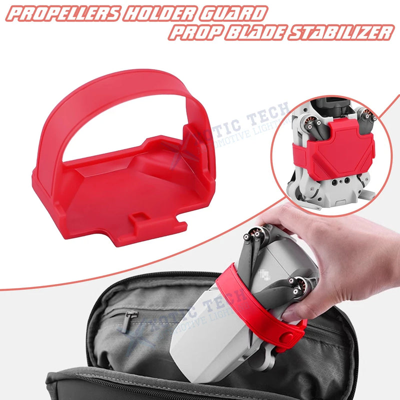 Red Soft Plastic Propeller Strap Fix Holder For DJI Mavic Mini 2 SE Drone RC