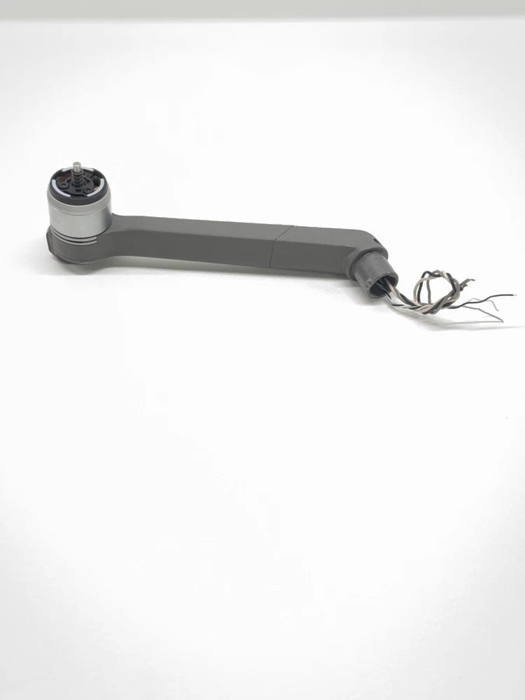 DJI Mavic 2 Pro back left drone arm with motor, gray, with attached wires