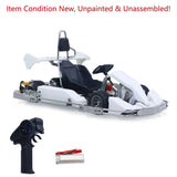 3.9Inches JDM 298A 1/10 4*2 RC Racing Car Go-Kart DIY Vehicle KIT 10A ESC Motor Battery