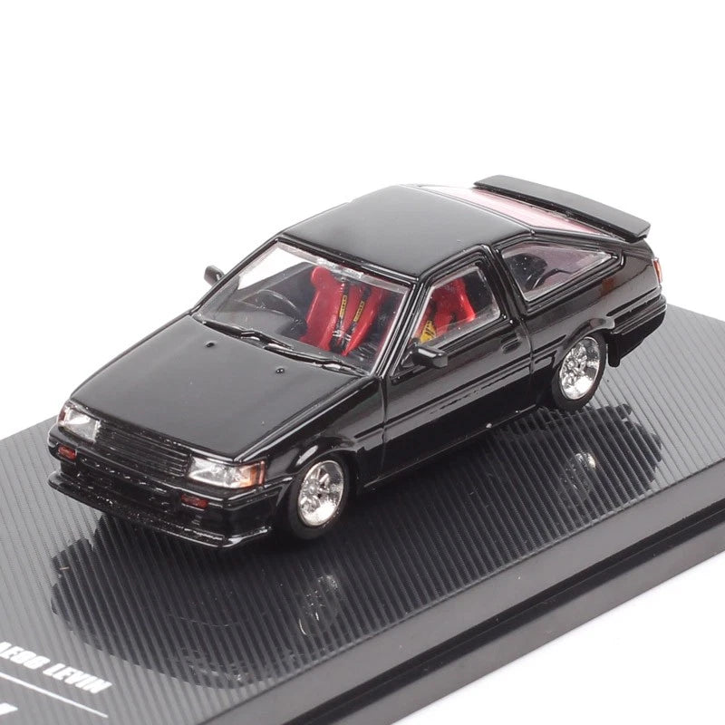 MX 1/64  Corolla Levin AE86 Black Diecast Alloy Car Model Toy for Collect