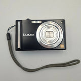 Panasonic Lumix DMC-FX55 Digital Camera 28mm Wide Leica Lens Black Untested