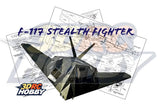 F11 7A Stealth Fighter Jet 29" WS RC Airplane Kit Model Plane Short Kit + Plans