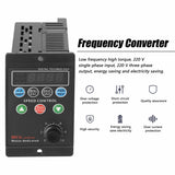 750W Phase / 3-Phase Variable Frequency Drive Converter Motor R8G5