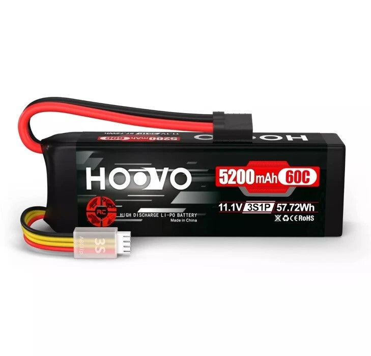3S LiPo Battery 11.1V 5200mAh 60C TR Plug Softcase RC Battery for RC Car RC T... Battery