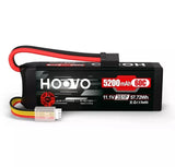 11.1V 5200mAh 60C LiPo RC battery with TR plug and red/black lead, soft case