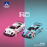 AM1:64 Ferrari F40 modified alloy car model ornaments collection