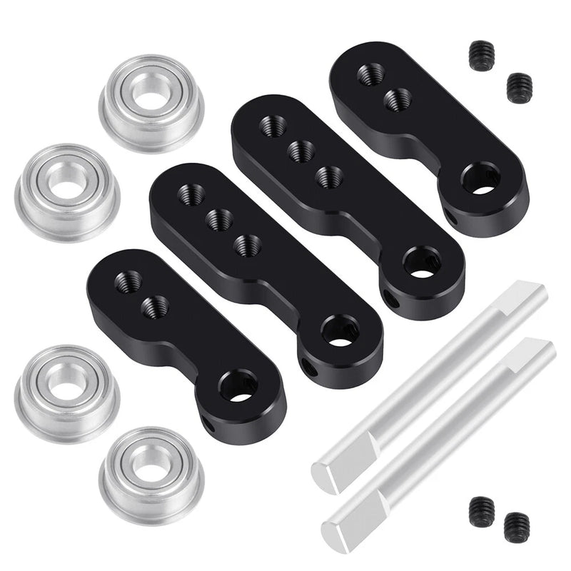 1Set Black Alum Servo Steering Mount For TAMIYA 1/10 Clod buster 4??4??4 RC Car