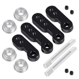 1Set Black Alum Servo Steering Mount For TAMIYA 1/10 Clod buster 4??4??4 RC Car
