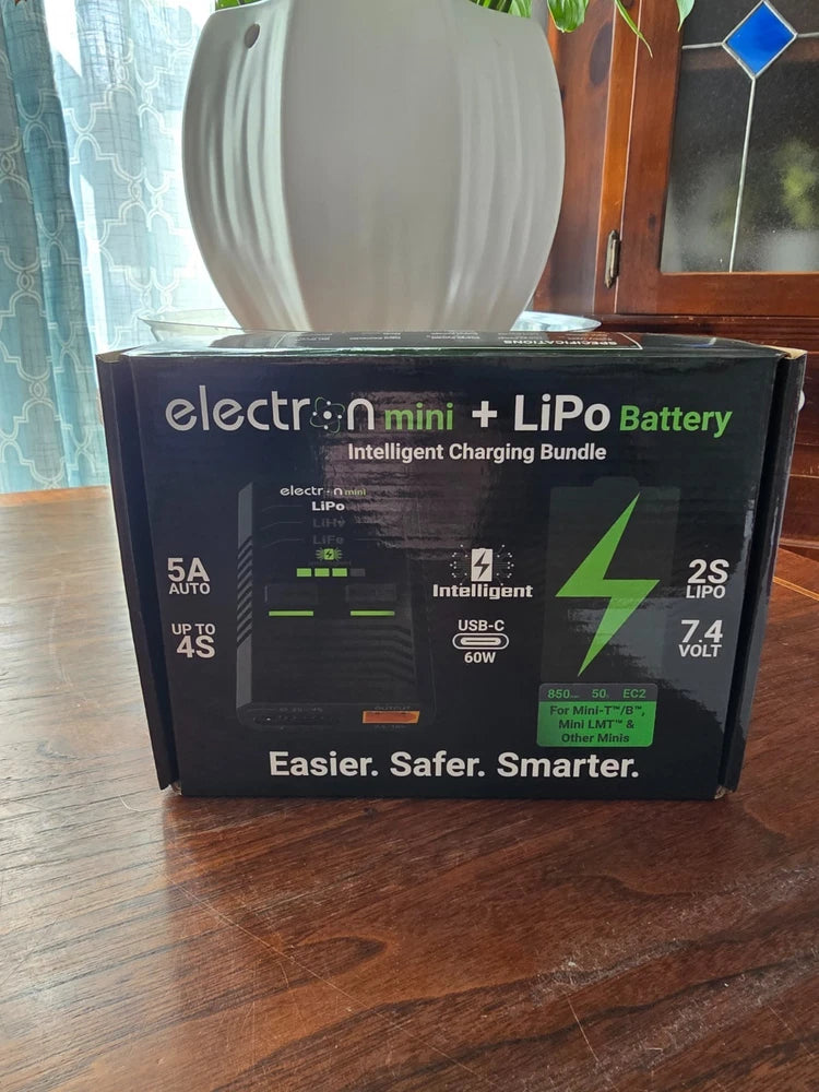 Electron Mini + Lipo Battery Intelligent charging Bundle by EcoPower Battery