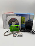 Fujifilm FinePix Z33WP 10.0MP Digital Camera Green Waterproof Bundle - Tested