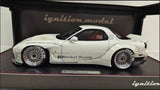 1/18 Ignition Model Rocket Bunny Mazda RX-7 FD3S Gun white 1036 Collectible