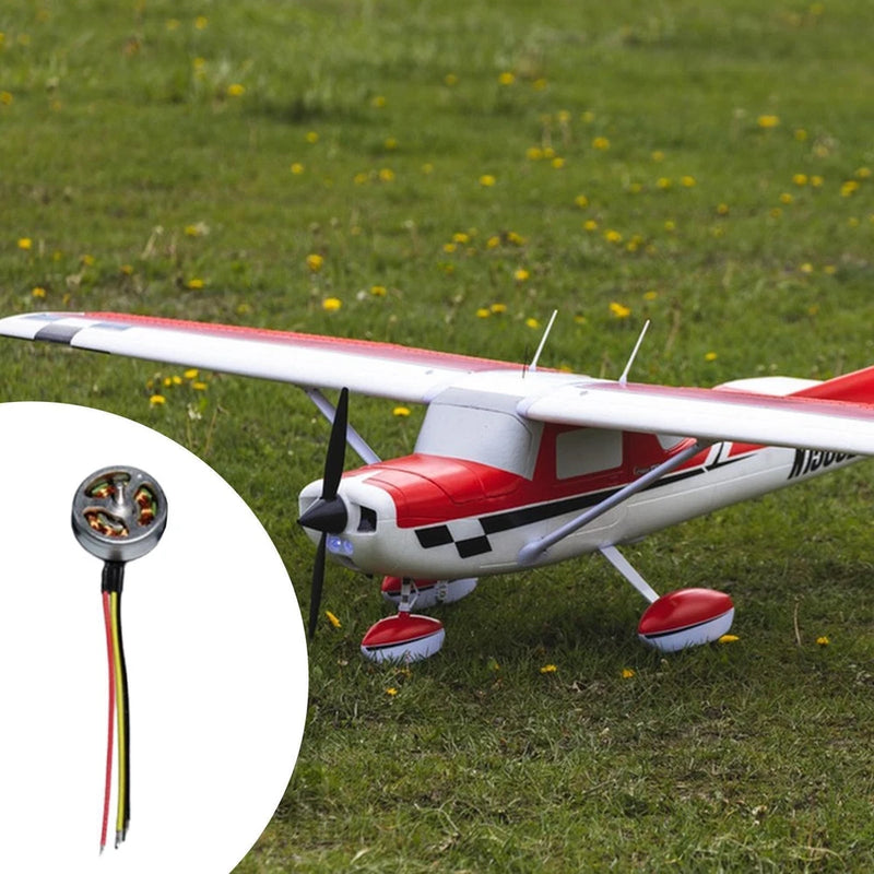 RC brushless motor with 1.5mm shaft and three colored wire leads