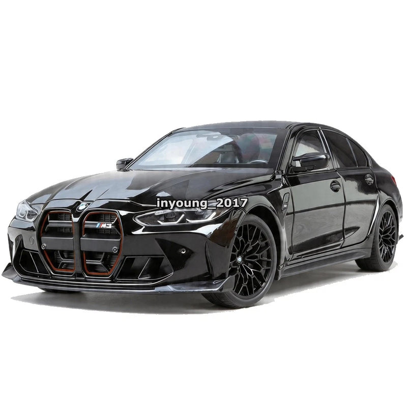 1:18 2024 M3 CS LCI Sedan Model Car Diecast Toy Cars Toys for Boys Kids Black