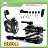 X80 Digital Servo 80KG 180/270 Degree Brushless Servos For 1/8 1/10 1/12 RC Cars
