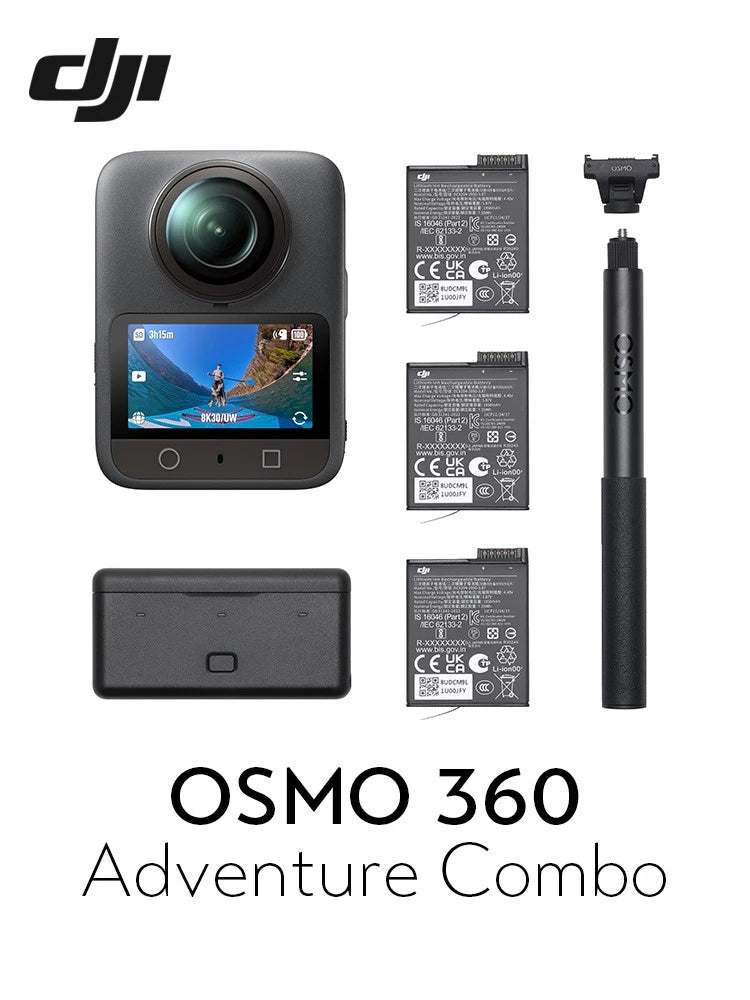 DJI Osmo 360 Adventure Combo 8K Action Camera - Factory Sealed- New from Japan